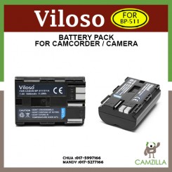 Viloso Battery for Canon BP-511 BP-511A